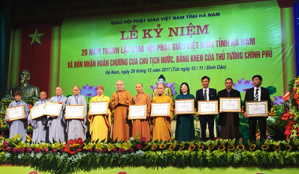 Kỷ niệm 20 năm thành lập GHPGVN tỉnh Hà Nam