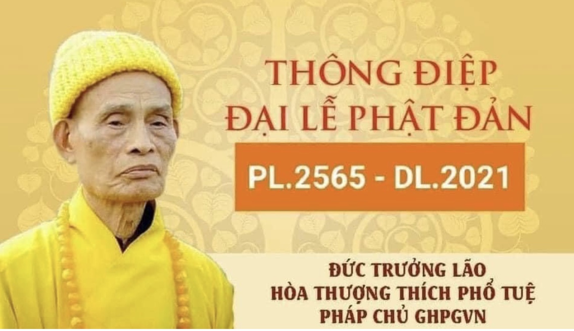 Thông điệp Đại lễ Phật Đản PL.2565 của Đức Pháp chủ Giáo hội Phật giáo Việt Nam