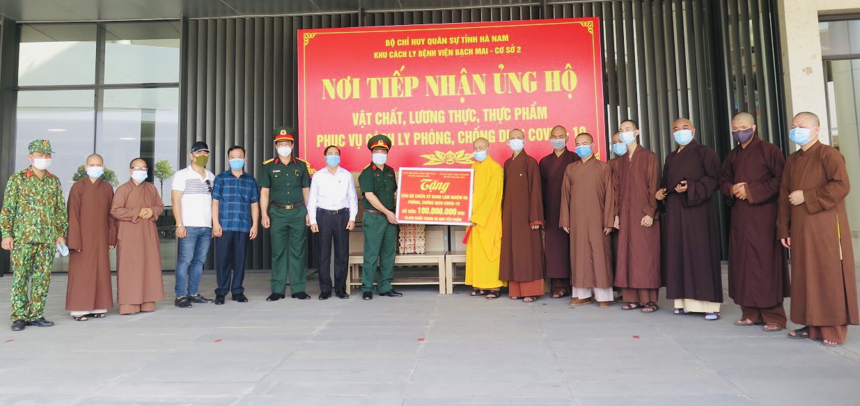 Huyện Thanh Liêm: Chư Tôn Đức Tăng, Ni và tín đồ Phật tử Đồng lòng cùng Đảng và Chính phủ trong công tác phòng, chống dịch covid-19