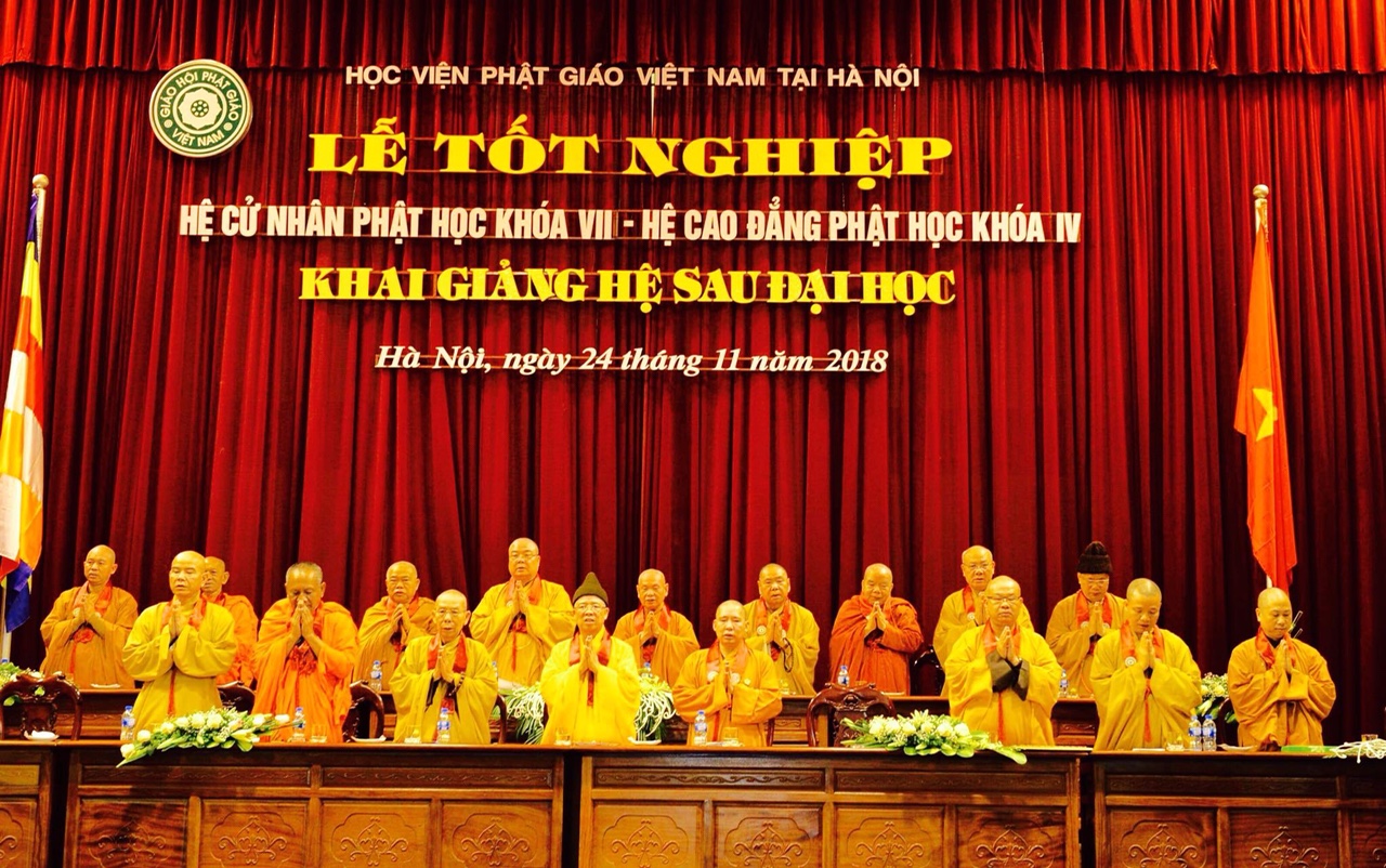 Hà Nội: Học viện Phật giáo VN tại Hà Nội tổ chức lễ tốt nghiệp và khai giảng hệ sau Đại học.