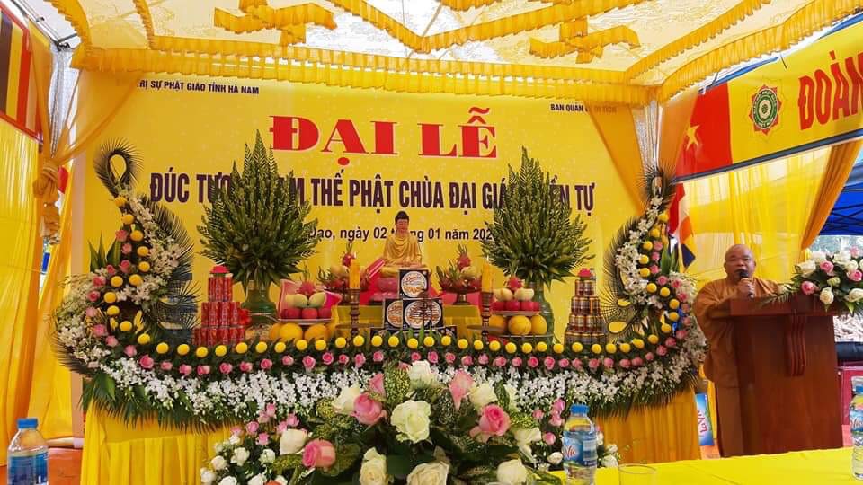 Hà Nam: Đại lễ đúc tượng Tam Thế Phật chùa Đại Giác Thiền tự